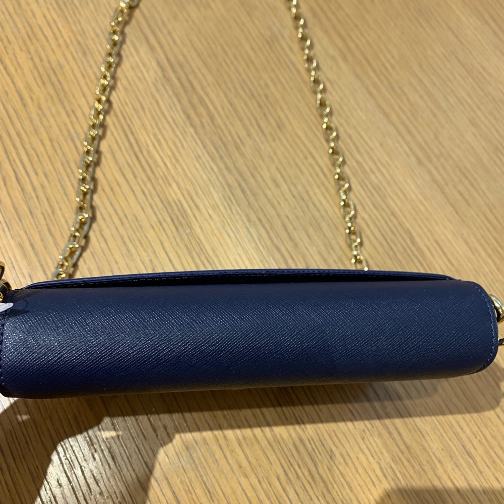 💗Tory Burch Emerson chain wallet navy Robinson - Picture 3 of 8